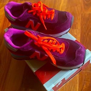 New balance  classics 7.5 purple/ orange